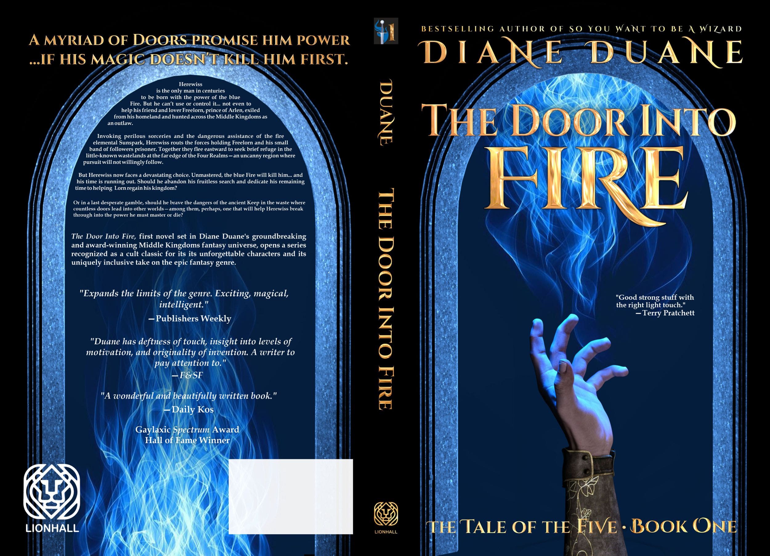 THE DOOR INTO FIRE 2024 paperback cover